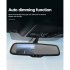 Car Backup Rear View Camera 4 3 Inch Mirror Monitor High Brightness Automatic Dimming Reversing Display Black