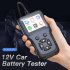 Car Battery Tester Charger Analyzer 12v 2000cca Voltage Battery Test Motorcycle Detector Charging Cricut Load Tools black