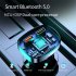 Car Bluetooth FM Transmitter Led Backlight Mp3 Player Hands Free Kit Dual Usb Adapter Fast Charger Q7