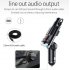 Car Bluetooth Headset Bluetooth Receiver FM Transmitter Car Kit Wireless Handsfree Speaker Headphone black