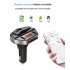 Car Bluetooth MP3 Player Double USB Smart Quick Charge  black