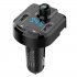 Car Bluetooth MP3 Player Calls Hands free Player Fm Transmitter Car Charger Black Neutral English