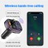 Car Bluetooth Mp3 Fm Transmitter With Usb Charging Port Display Adapter black