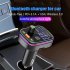 Car Bluetooth Mp3 Fm Transmitter With Usb Charging Port Display Adapter black