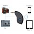 Car Bluetooth Receiver BT4 2 Version 3 5mm Aux Curved Audio Receiver Hands free Wireless Adapter Support Call Conversation black