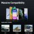 Car Bluetooth compatible Charger Fast Charging Creative Dual U Intelligent Digital Display Multifunctional Mp3 Audio Player black