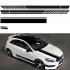 Car Body Racing Side Door Long Auto Sticker Stickers Auto Decal Vinyl Stickers white