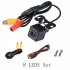 Car Camera Rearview Camera Universal Mount Rear Camera Backup Parking Reverse Assist Cam LED Night Vision Parking Camera 12 lights