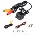 Car Camera Rearview Camera Universal Mount Rear Camera Backup Parking Reverse Assist Cam LED Night Vision Parking Camera 12 lights