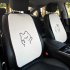 Car Cartoon Lamb Wool Seat Cushion Car  Cute Backrest Comfortable Soft Breathable Seat Armrest Cushion  Piggy armrest pad
