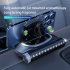 Car Cell Phone Holder 15W Wireless Fast Charging Dashboard Mount With Parking Number Plate Safety Hammer And Aromatherapy Air Freshener Versatile Device Purple