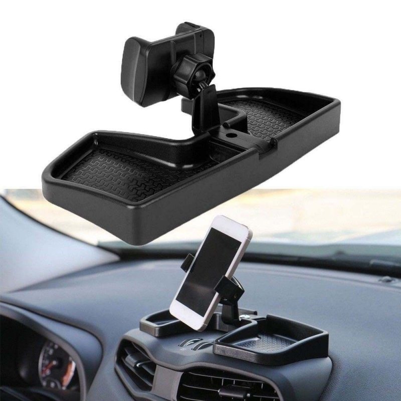 Car Cellphone Holder ABS Mobile Phone Rack Car-Mount Bracket Kit for Jeep Renegade 2015 16 2017 - Black black
