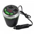 Car Charger Bluetooth 5 0 Multifunction Cup Holder 3 1a Fm Transmitting U Disk  tf Card Car Mp3 Player green