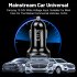 Car Charger Dual Port USB Fast Charging Adapter For Mobile Phones Tablets LED Display Circuit Protection 12V 24V Universal For Most Vehicles gold