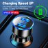 Car Charger Dual Port USB Fast Charging Adapter For Mobile Phones Tablets LED Display Circuit Protection 12V 24V Universal For Most Vehicles blue