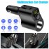 Car Charger Extension Cigarette Lighter Adapter Socket Splitter 2 USB 1PD Ports Voltage Meter 12V 24V Automobile Outlet black