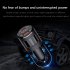Car  Charger Qc3 0 pd High power Vehicle 65w With Digital Display Twin Ports Charger black