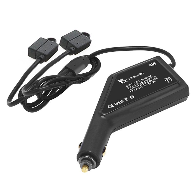 Wholesale Car Charger Vehicle Fast Charging Battery Remote Control Power Charger Hub Usb Port For Dji Mavic Mini Accessories Black From China