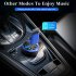 Car Charger Wireless Bluetooth compatible 5 0 Receiver Mp3 Player Music Radio Cigarette Lighting Dual Usb Fast Charging Multifunctional Silver