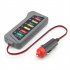 Car Cigarette Lighter Battery Tester 6 Led Lights Display Overload Checker 12v Battery Voltage Tester as picture show