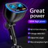 Car Cigarette Lighter Socket Qc3 0 Digital Display Usb Dual Port Fast Charge Multi functional Charger Adapter black