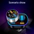 Car Cigarette Lighter Socket Qc3 0 Digital Display Usb Dual Port Fast Charge Multi functional Charger Adapter black