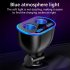 Car Cigarette Lighter Socket Qc3 0 Digital Display Usb Dual Port Fast Charge Multi functional Charger Adapter black