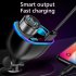 Car Cigarette Lighter Socket Qc3 0 Digital Display Usb Dual Port Fast Charge Multi functional Charger Adapter black