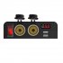 Car Cigarette Lighter Usb Charger Socket Power Splitter Voltmeter On off Switch for Rv Truck Marine Boat Black