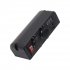 Car Cigarette Lighter Usb Charger Socket Power Splitter Voltmeter On off Switch for Rv Truck Marine Boat Black