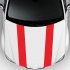 Car Covers Vinyl Racing Sports Decal Head Sticker Stripe Pure Color Car Decal Accessories red