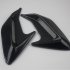 Car DIY Auto Decorative Side Vent Air Flow Fender Intake Stickers Decal 1pair Black  pair 