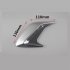 Car DIY Auto Decorative Side Vent Air Flow Fender Intake Stickers Decal 1pair Silver  pair 
