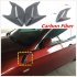 Car DIY Auto Decorative Side Vent Air Flow Fender Intake Stickers Decal 1pair Silver  pair 