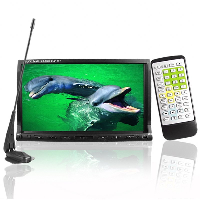 Car DVD Player + TV Tuner - In-Dash 2-DIN + 7