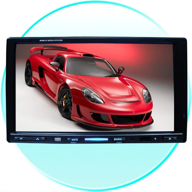7 Inch Touch Screen Car DVD Player With RDS