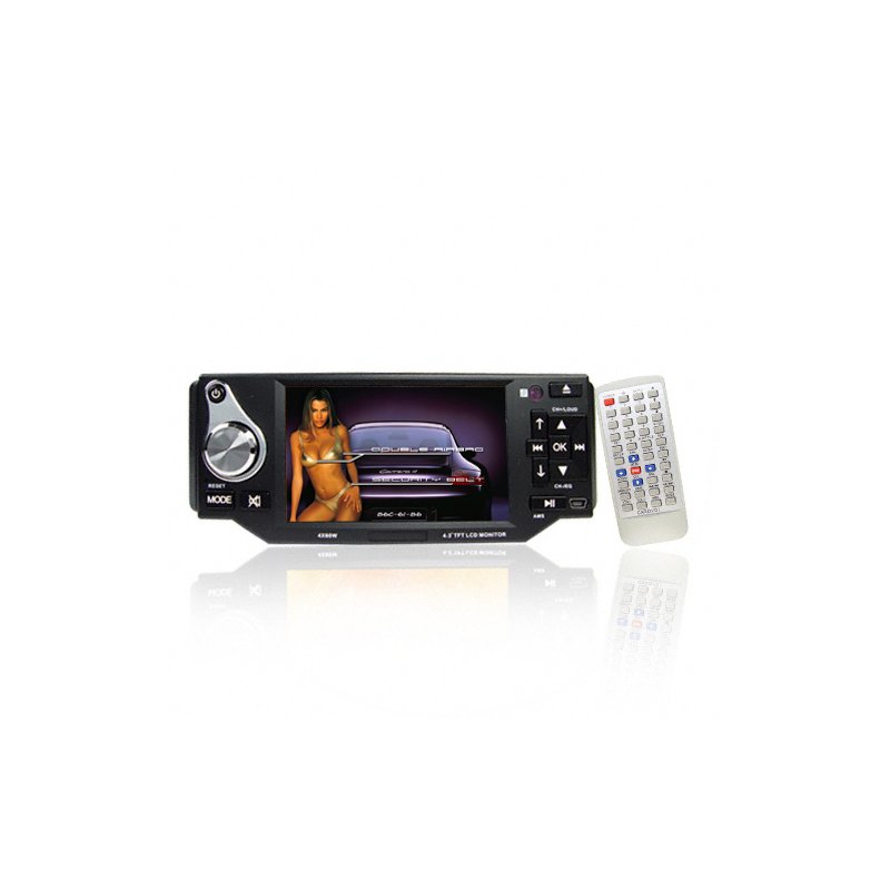 4.3 Inch Widescreen 16:9 Car DVD Player (1 DIN)