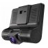 Car DVR 4 0 Inch Full HD 1080p 3 Camera Dual Lens Rearview Video Camera Recorder Auto Registrator Night Vision Dash Cam black 3 way camera