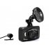 Car DVR Black Box and Camera set with a spectacular 260 Degree Front Viewing Angle and a convenient 130 Degree Rear Viewing Angle Camera