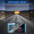 Car Dash Cam 4 inch Dual lens Touch screen Driving Recorder Ips Screen Hd Recorder Reversing Images Black