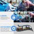 Car Dash Cam 4 inch Dual lens Touch screen Driving Recorder Ips Screen Hd Recorder Reversing Images Black
