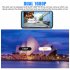 Car Dash Cam 4 inch Dual lens Touch screen Driving Recorder Ips Screen Hd Recorder Reversing Images Black
