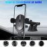 Car Dashboard 360 degree Rotation Cell Phone Holder Stand Vent Mount Bracket Multi functional Telescopic Suction Cup Navigation Seat black