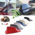 Car Decoration Shark Fin Antenna With Signal For Radio Antenna Roof Tail Antenna Free Punching Silver