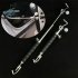 Car Dent Repair Telescopic Support Rod Auto Tailgate Engine Cover Struts Pit Repair Tool Black