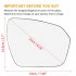 Car Door Side Mirror Glass Replacement Heating Wing Mirror Glass With Backing Compatible For Evoque 11 19 LR025209 LR025225 Automobile Accessories right
