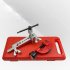 Car Double Flaring Dies Tool Set Copper Pipe Expander Air conditioning Refrigerator Refrigeration Maintenance Tools red