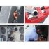 Car Double Flaring Dies Tool Set Copper Pipe Expander Air conditioning Refrigerator Refrigeration Maintenance Tools red
