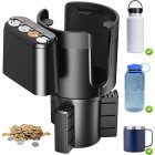 Car Drink Holder Expander ABS Adjustable Cup Car Kettle Cup Rack With Coin Storage Box For 3.4-4.0 Inches Diameter Bottles 3rd generations