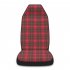 Car Driver Seat Cover Breathable Plaid Printing Single Seat Cover Interior Accessories Styling Supplies Red